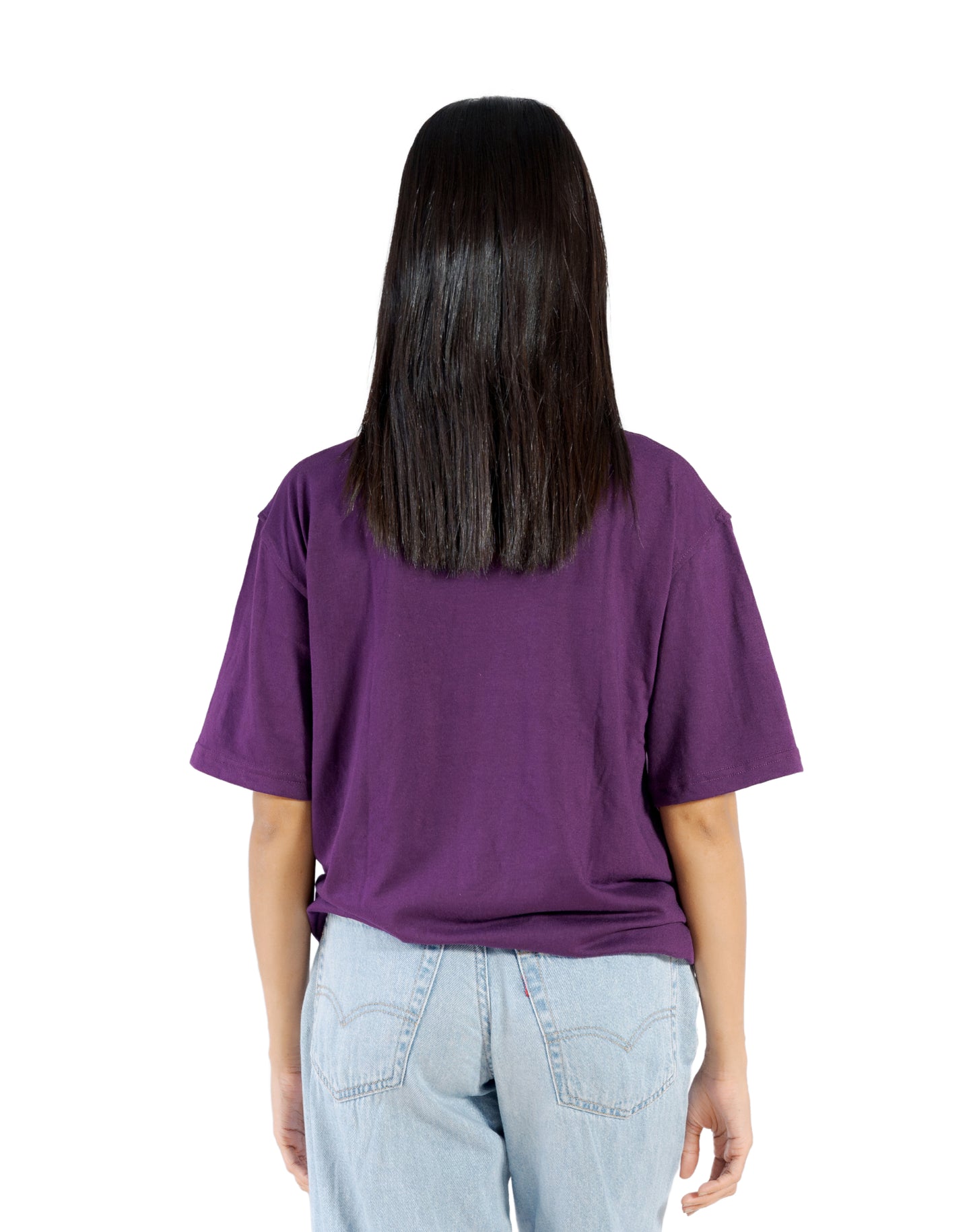 UNISEX OVERSIZED FIT T-SHIRT PURPLE