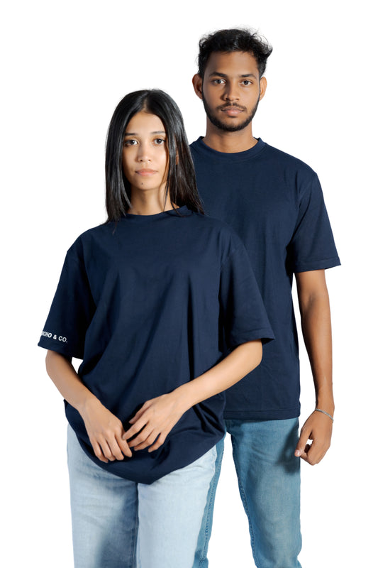 UNISEX OVERSIZED FIT T-SHIRT BLUE