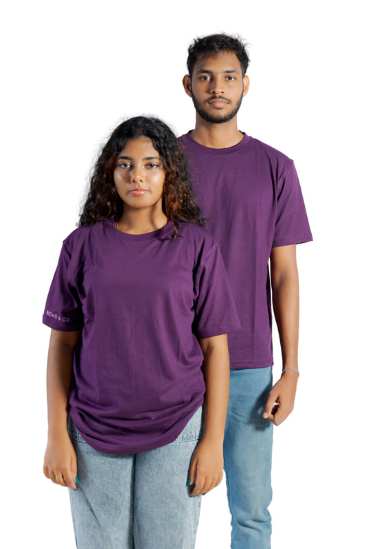 UNISEX REGULAR FIT T-SHIRT PURPLE