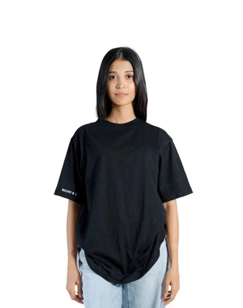 Unisex Oversize Tee Black - Image 2