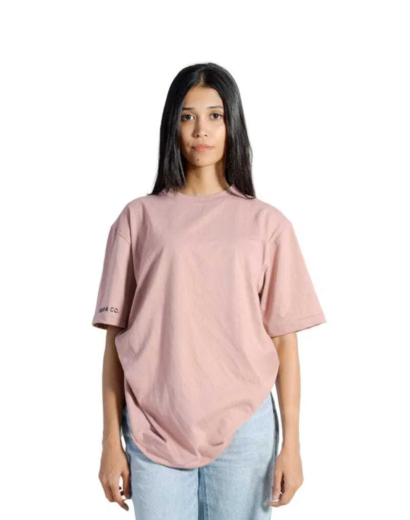 Unisex Oversize Tee Pink - Image 3