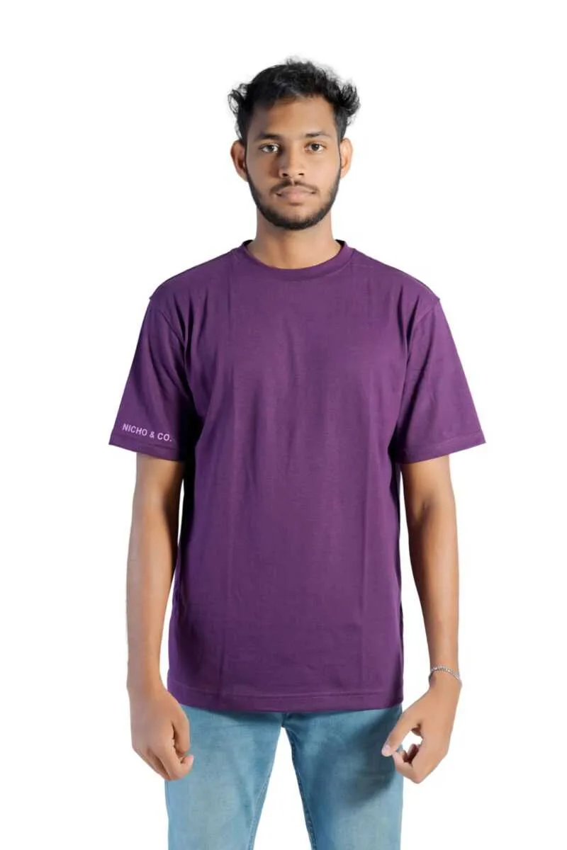 Unisex Oversize Tee Purple - Image 5