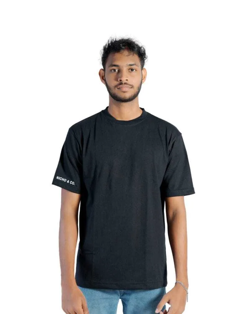 Unisex Oversize Tee Black - Image 4