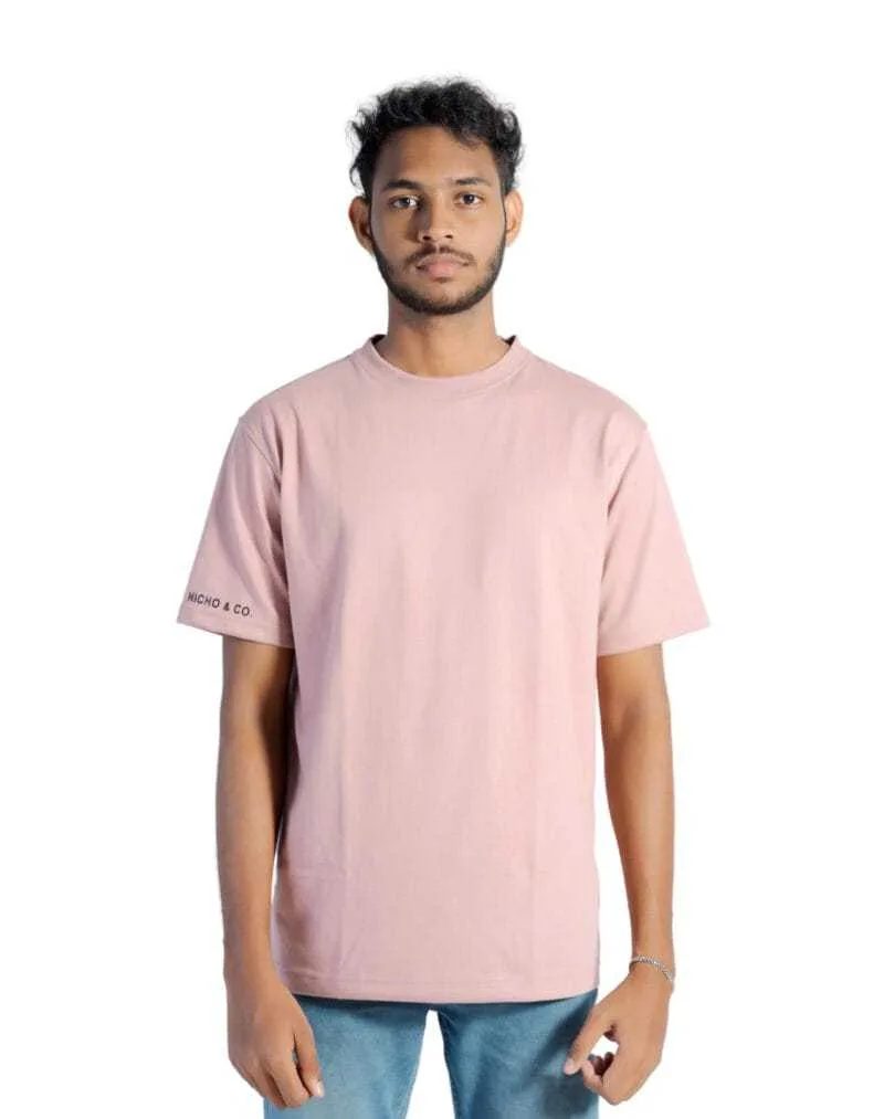 Unisex Oversize Tee Pink - Image 4