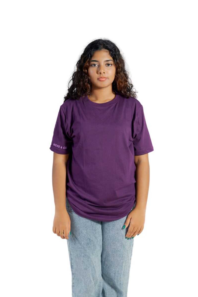 Regular Fit Tee Purple - Image 4